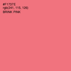 #F1737E - Brink Pink Color Image