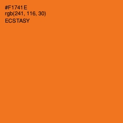 #F1741E - Ecstasy Color Image