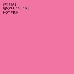 #F174A3 - Hot Pink Color Image