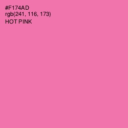 #F174AD - Hot Pink Color Image
