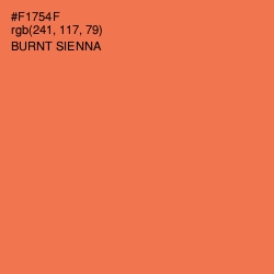 #F1754F - Burnt Sienna Color Image