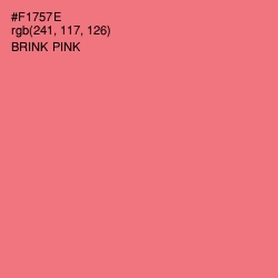 #F1757E - Brink Pink Color Image