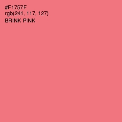 #F1757F - Brink Pink Color Image