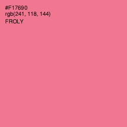 #F17690 - Froly Color Image