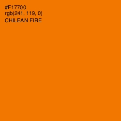 #F17700 - Chilean Fire Color Image