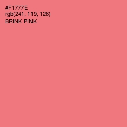 #F1777E - Brink Pink Color Image