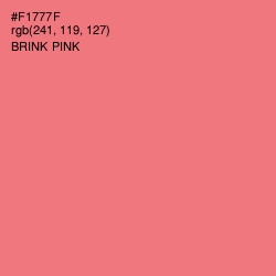 #F1777F - Brink Pink Color Image