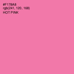 #F178A8 - Hot Pink Color Image