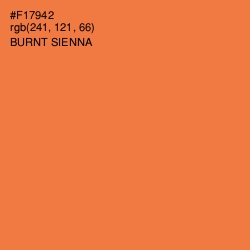 #F17942 - Burnt Sienna Color Image