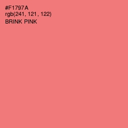 #F1797A - Brink Pink Color Image