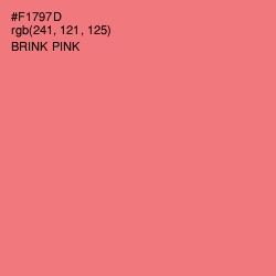 #F1797D - Brink Pink Color Image