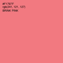 #F1797F - Brink Pink Color Image