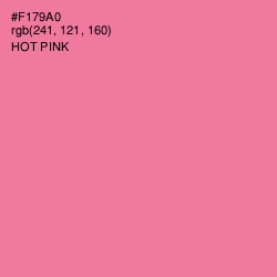 #F179A0 - Hot Pink Color Image