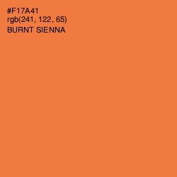 #F17A41 - Burnt Sienna Color Image