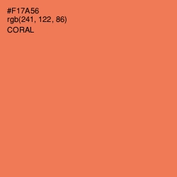 #F17A56 - Coral Color Image