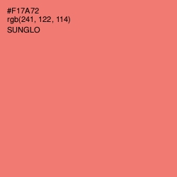 #F17A72 - Sunglo Color Image