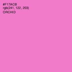 #F17ACB - Orchid Color Image