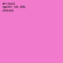 #F17ACD - Orchid Color Image