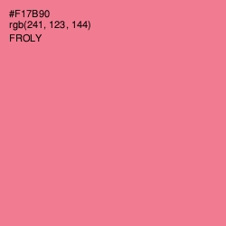 #F17B90 - Froly Color Image