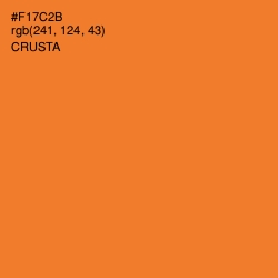 #F17C2B - Crusta Color Image
