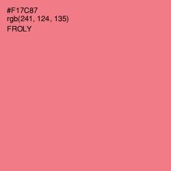 #F17C87 - Froly Color Image