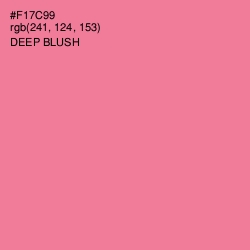 #F17C99 - Deep Blush Color Image