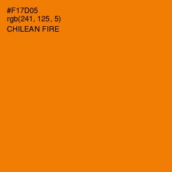 #F17D05 - Chilean Fire Color Image