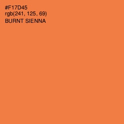 #F17D45 - Burnt Sienna Color Image