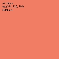 #F17D64 - Sunglo Color Image