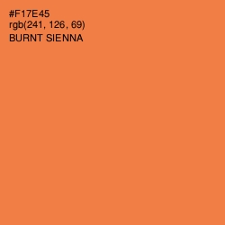 #F17E45 - Burnt Sienna Color Image
