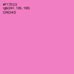 #F17EC3 - Orchid Color Image