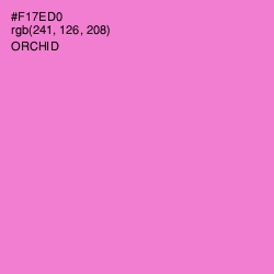 #F17ED0 - Orchid Color Image