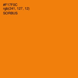 #F17F0C - Sorbus Color Image
