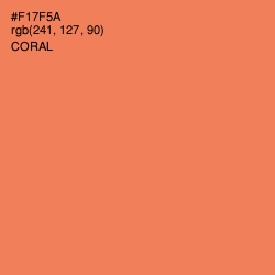 #F17F5A - Coral Color Image
