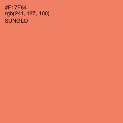 #F17F64 - Sunglo Color Image