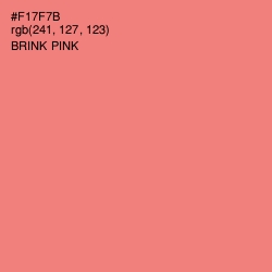 #F17F7B - Brink Pink Color Image