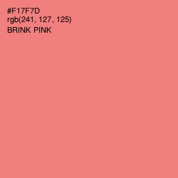 #F17F7D - Brink Pink Color Image