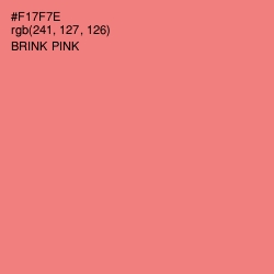 #F17F7E - Brink Pink Color Image