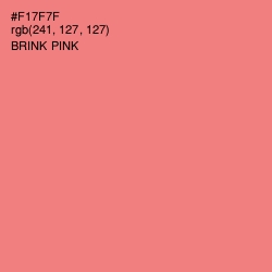 #F17F7F - Brink Pink Color Image