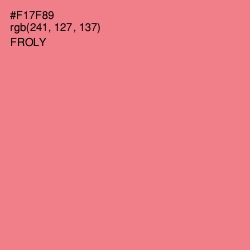 #F17F89 - Froly Color Image