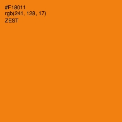 #F18011 - Zest Color Image