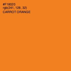 #F18020 - Carrot Orange Color Image