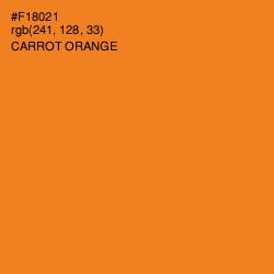 #F18021 - Carrot Orange Color Image