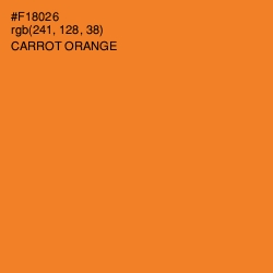 #F18026 - Carrot Orange Color Image