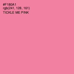 #F180A1 - Tickle Me Pink Color Image