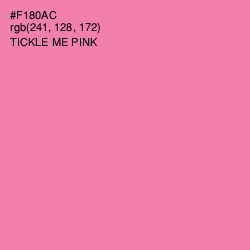 #F180AC - Tickle Me Pink Color Image