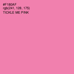 #F180AF - Tickle Me Pink Color Image