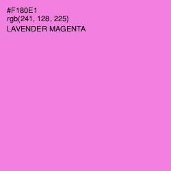 #F180E1 - Lavender Magenta Color Image