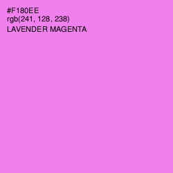 #F180EE - Lavender Magenta Color Image