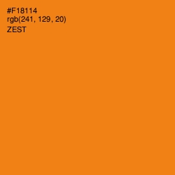 #F18114 - Zest Color Image